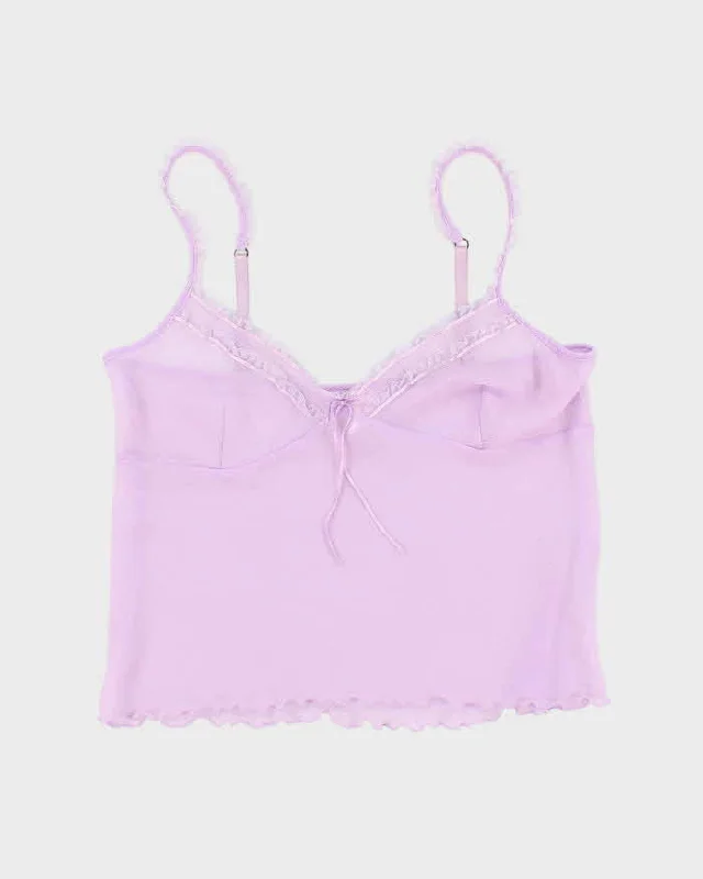 90s JLO Purple Mesh Cami - L