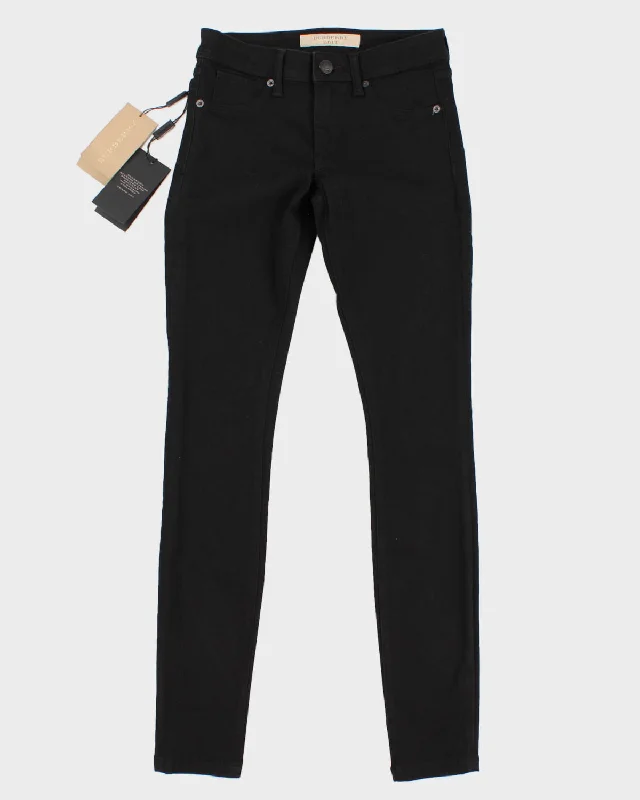 Y2K 00s Burberry Brit Black Skinny Jeans - W28 L30