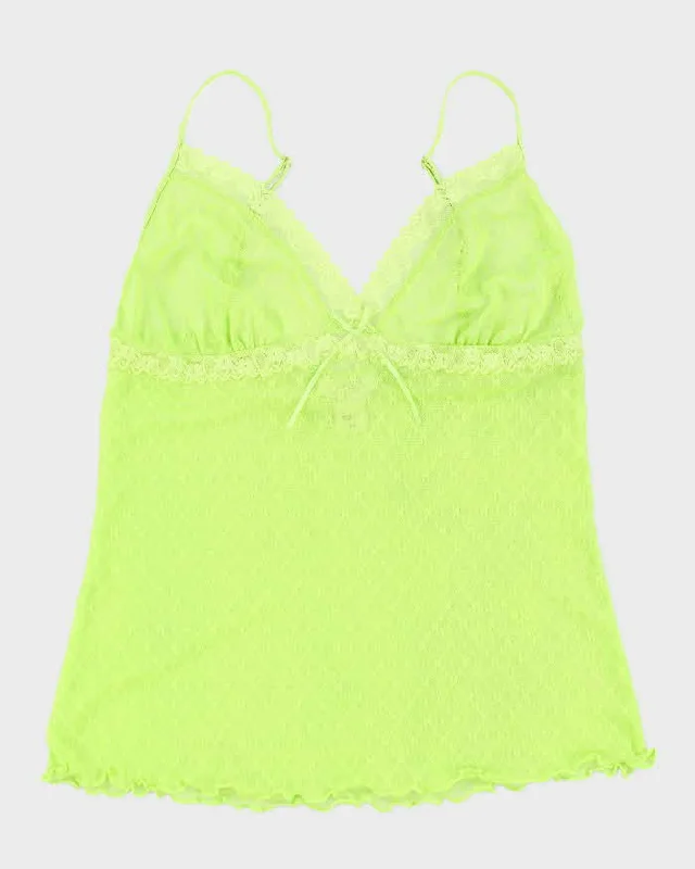 Y2k 00s La Senza Green Lingerie Cami - M