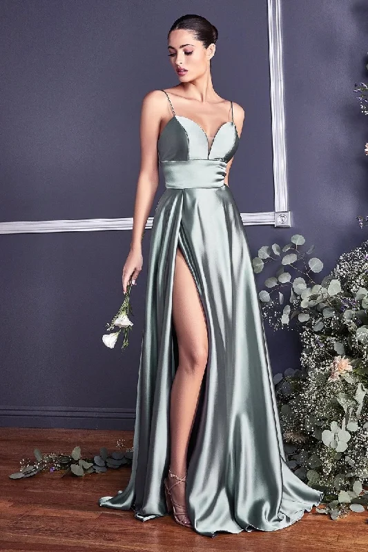 KAY Silky A Line Bridesmaid Semi Formal Dress