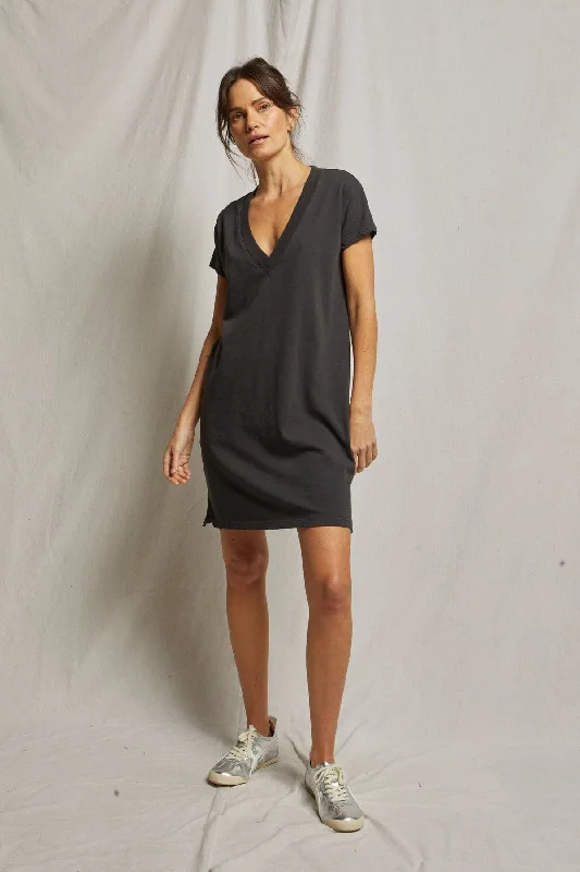 Opal Jersey V Neck Dress