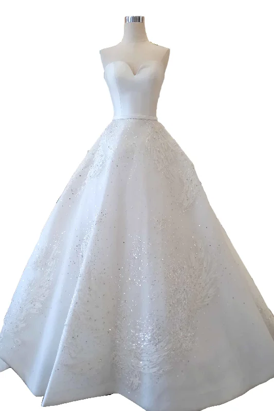 Rent: Hian Tjen - Sweetheart A-Line Wedding Gown With Two Bolero