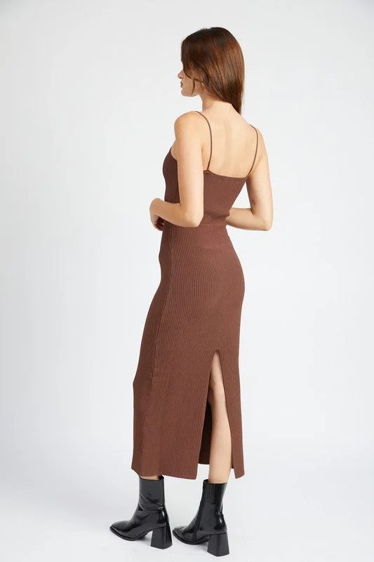 Maxi Knit Ribbed Dress