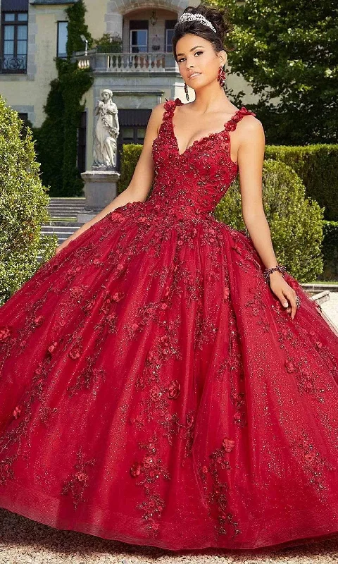 Mori Lee - 60133 Floral Applique Ballgown With Bolero