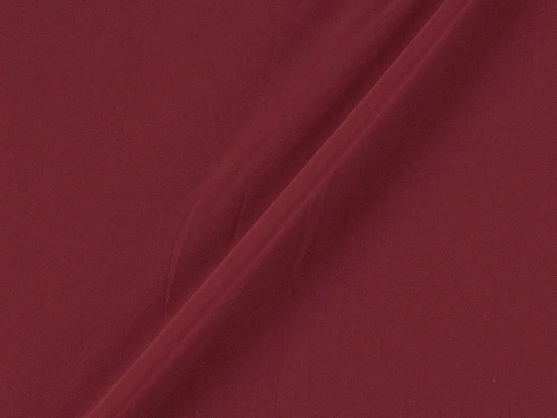 Brick Red Polyester Diamond Georgette Fabric