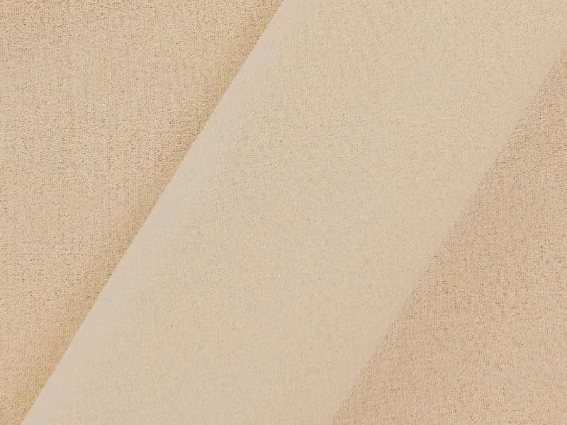 Cream Polyester Diamond Georgette Fabric