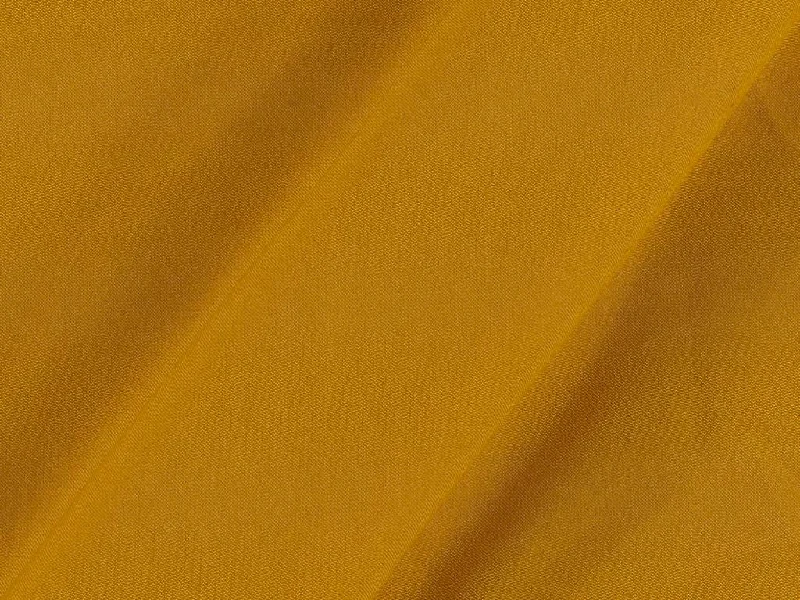 Mustard Plain Butter Crepe Fabric