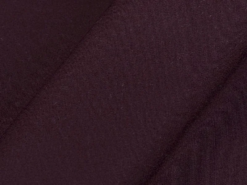 Plum Purple Plain Butter Crepe Fabric