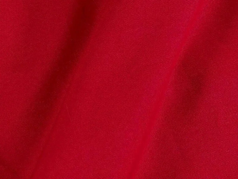 Poppy Red Plain Butter Crepe Fabric