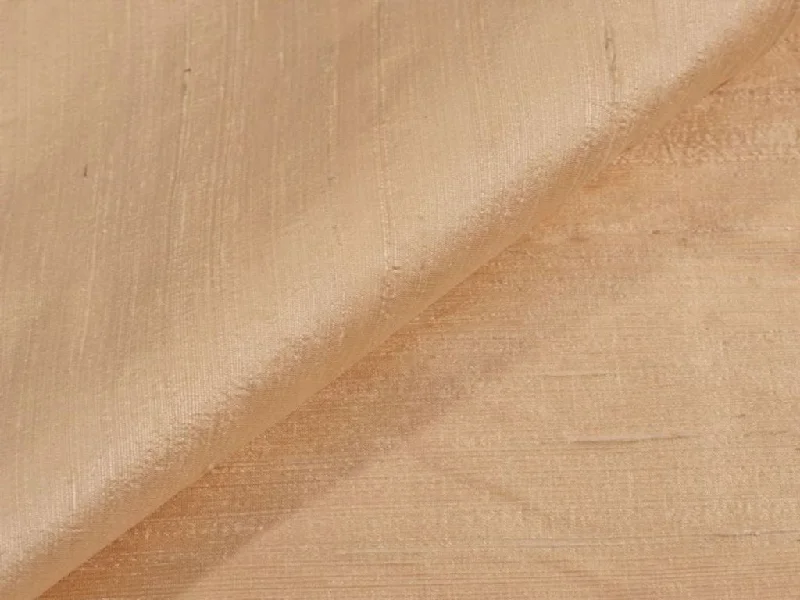 Beige Plain Bangalore Raw Silk Fabric