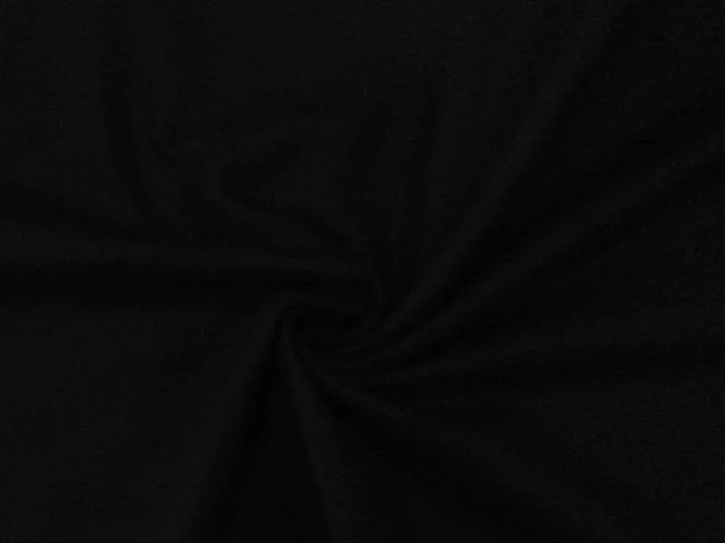 Black Plain Felt Wool Fabric