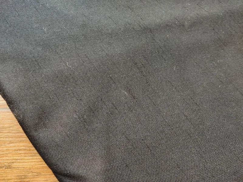 Black Plain Premium Linen Fabric