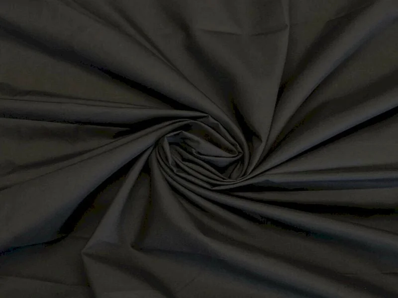 Black Plain Pure Cotton Poplin Fabric