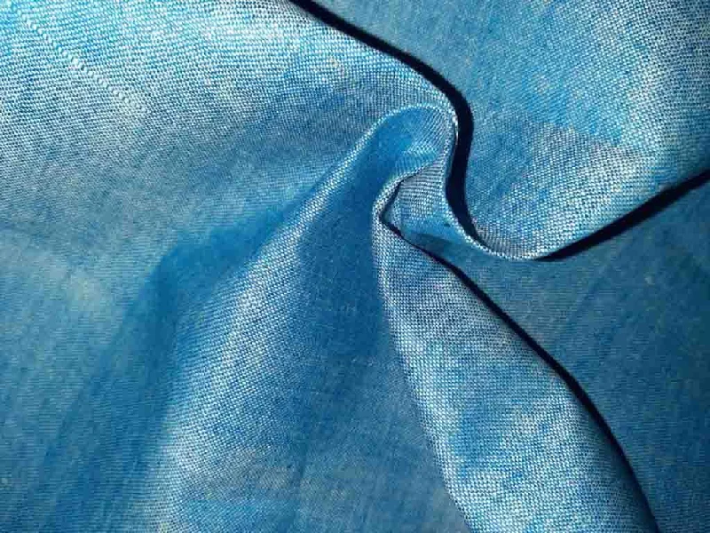 Blue Plain Cotton Fabric