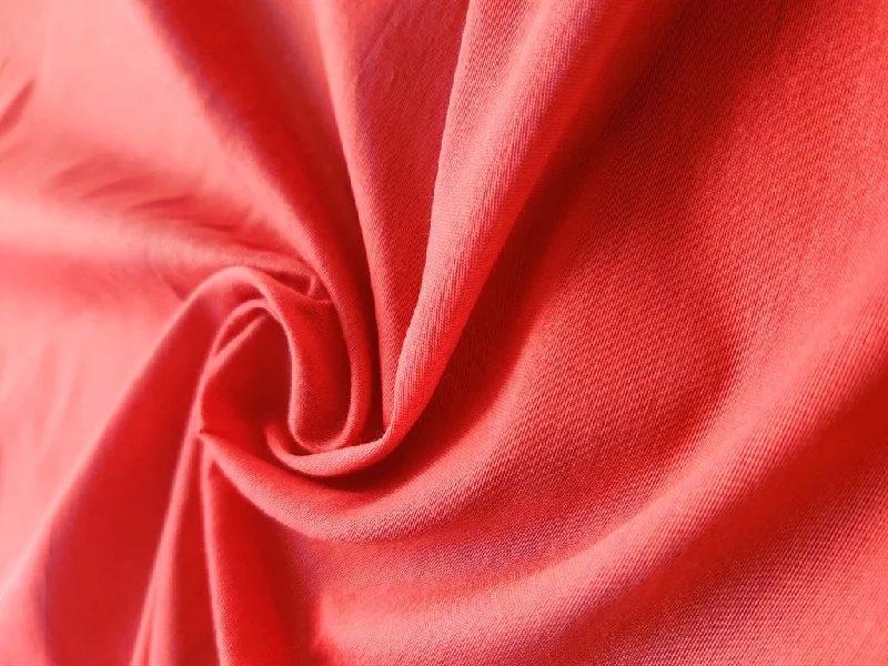 Bright Orange Banarasi Silk Slub Fabric