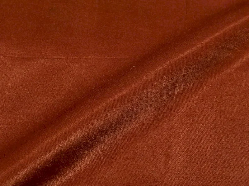 Brown Plain Gaji Silk Fabric