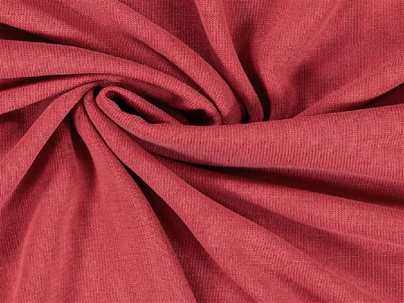 Carmine Red Modal Cotton Fabric