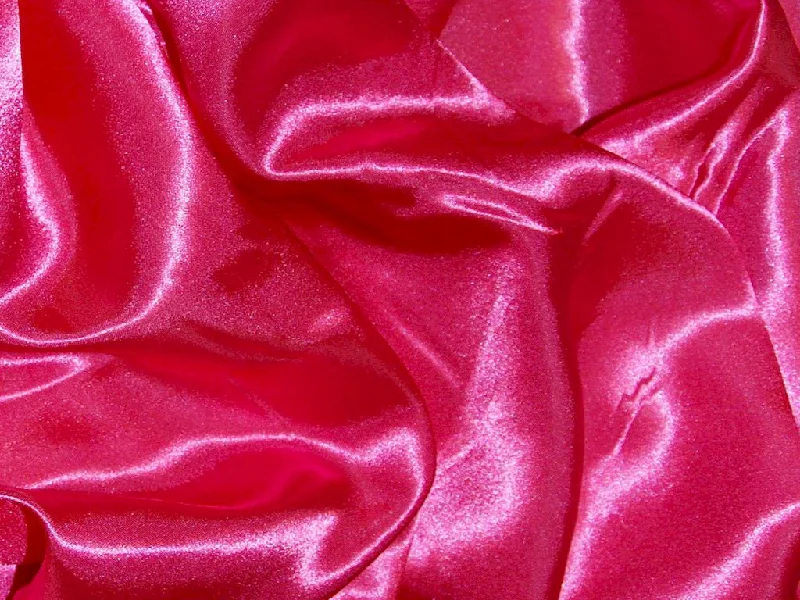 Cerise Pink Silky Plain Japan Satin Fabric