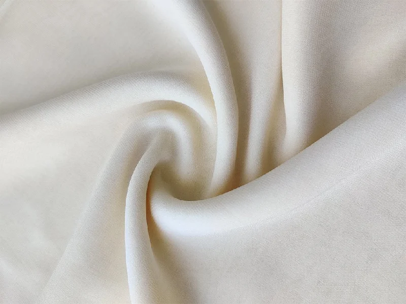 Cream Plain Georgette Fabric