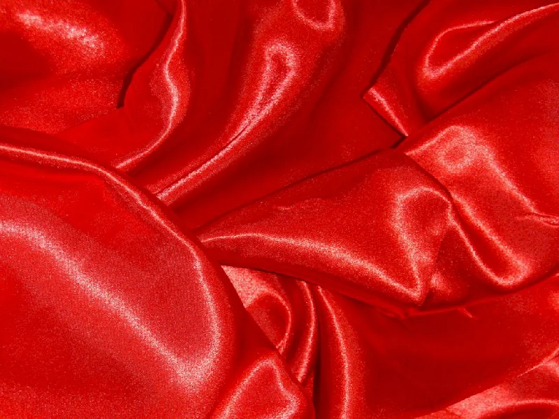 Crimson Red Silky Plain Japan Satin Fabric