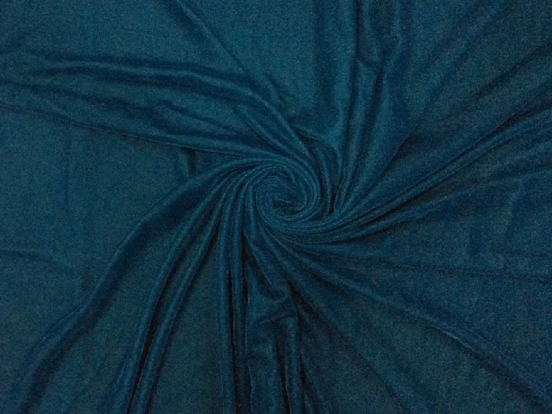 Dark Blue Plain Micro Velvet Fabric