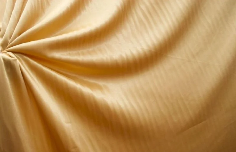 Golden Plain Crepe Satin Fabric