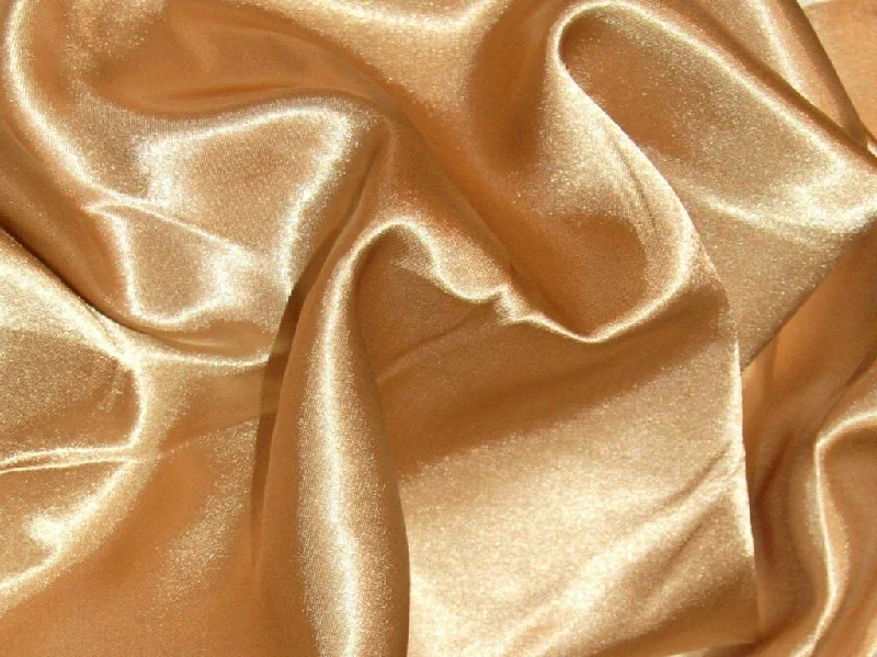 Golden Silky Plain Japan Satin Fabric