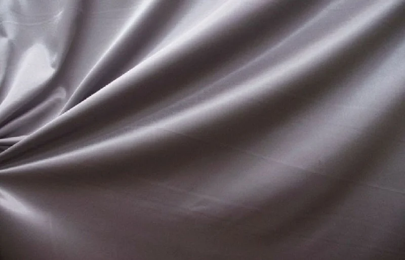 Gray Plain Crepe Satin Fabric