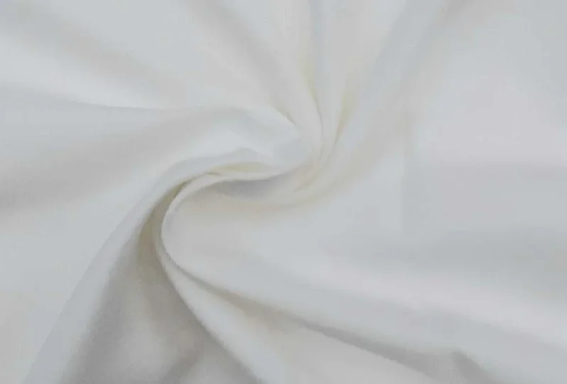 White Plain  winter friendly Cotton 4 Ply Fabric