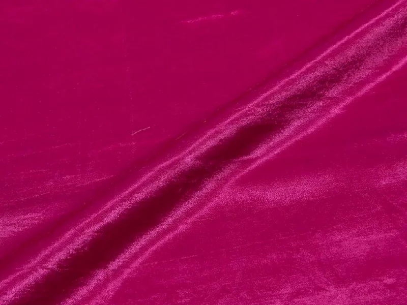 Hot Pink Plain Gaji Silk Fabric