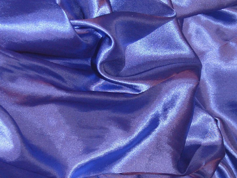 Hyacinth Blue Silky Plain Japan Satin Fabric