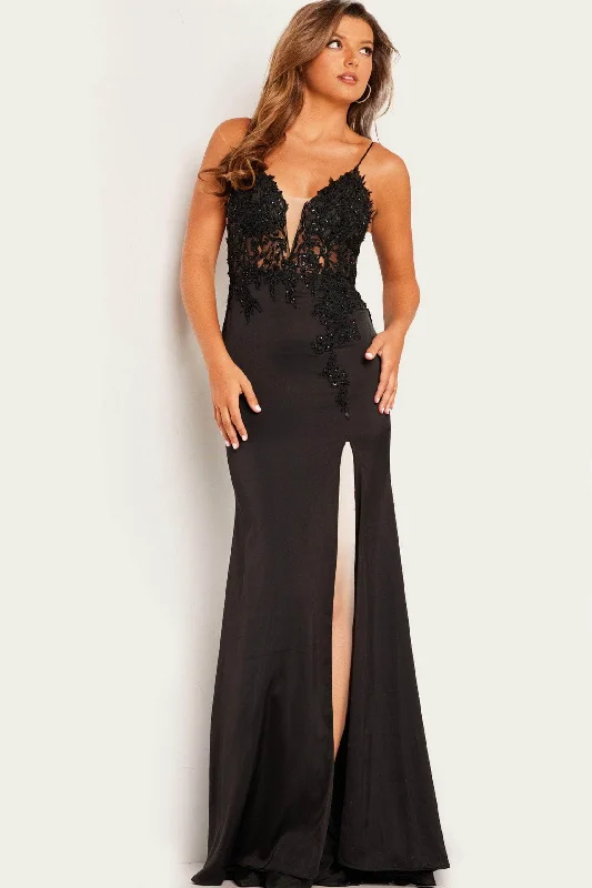 Jovani 23124 - Applique Sweetheart Prom Dress