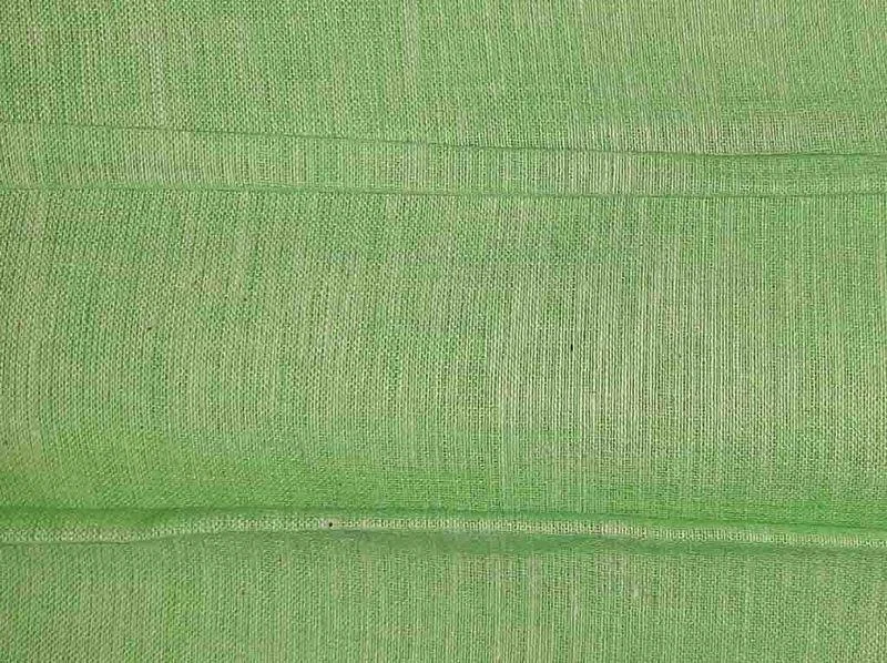 Light Green Plain Handloom Cotton Fabric