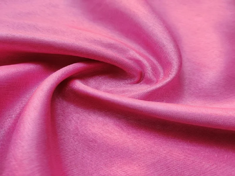 Light Pink Plain Rose Semi Silk Fabric