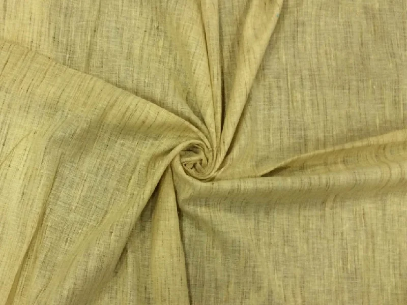 Light Yellow Self Pure Cotton Khadi Fabric