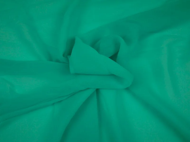 Light Green Plain Chinon Chiffon Fabric