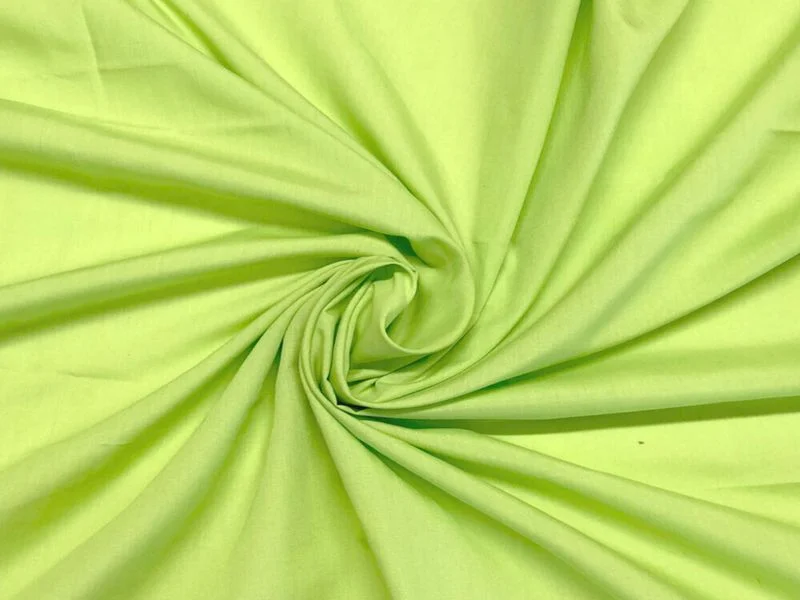 Light Green Plain Pure Cotton Poplin Fabric