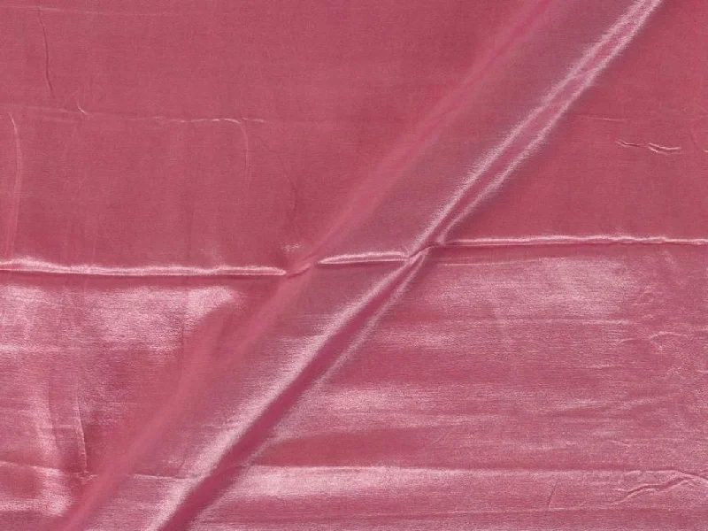 Light Pink Plain Gaji Silk Fabric