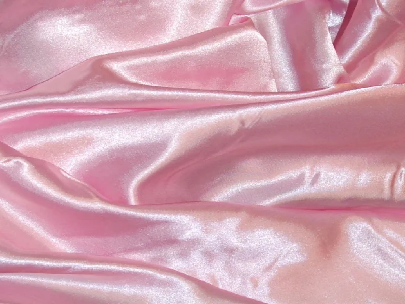 Light Pink Silky Plain Japan Satin Fabric