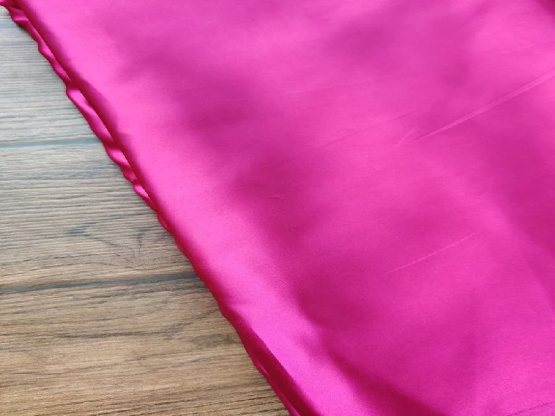 Magenta Plain Japanese Satin Fabric