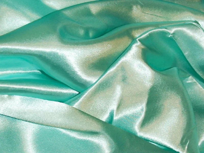 Mint Green Silky Plain Japan Satin Fabric