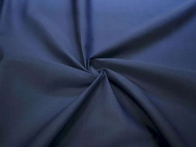 Navy Blue Plain Soft Cotton Rayon Fabric