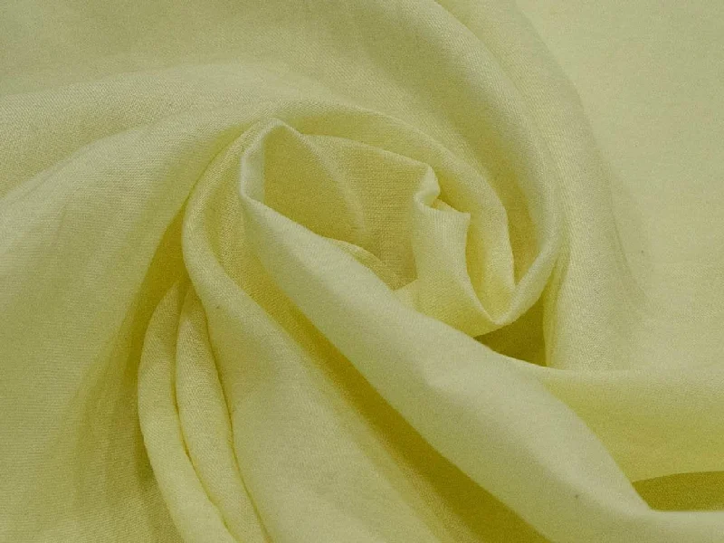 Pastel Yellow Plain Ramie Linen Fabric