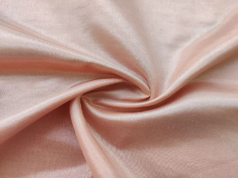 Peach Plain Rose Silk Fabric