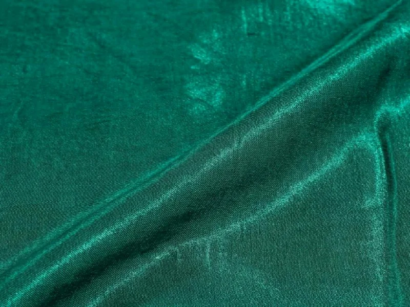 Peacock Blue Plain Gaji Silk Fabric