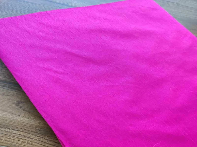 Deep Pink Dupion Silk Fabric