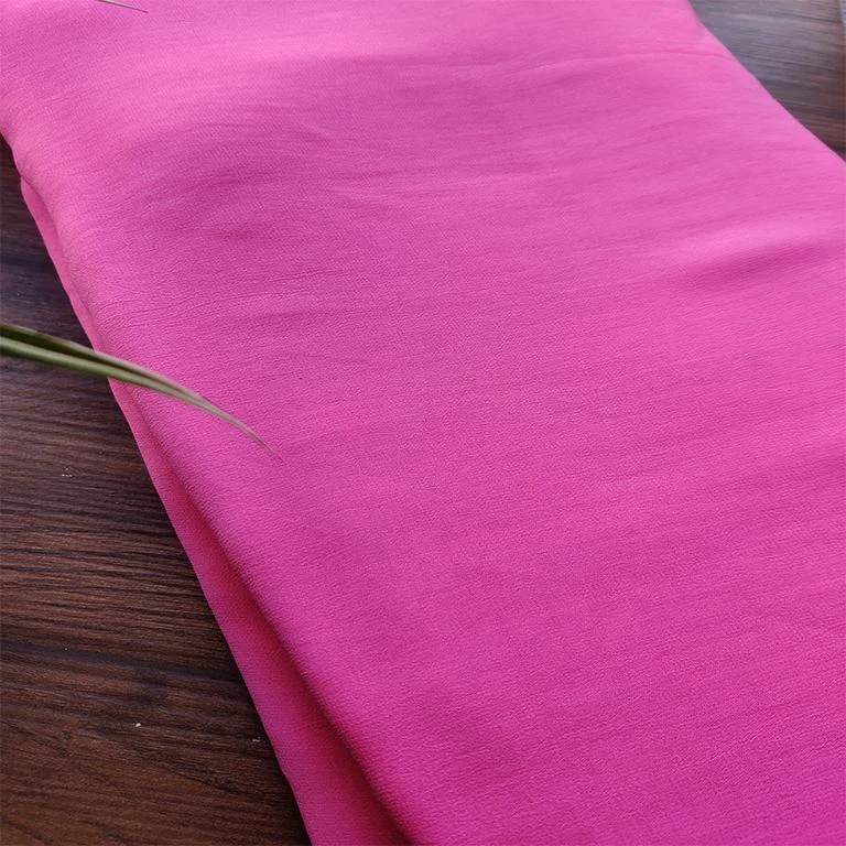 Pink Plain Georgette Fabric