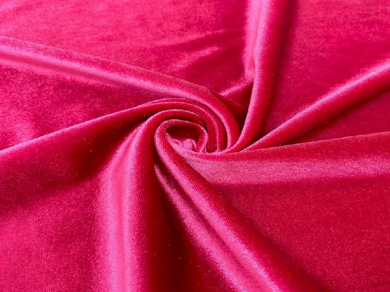 Pink Plain Micro Viscose Velvet Fabric