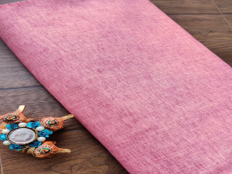 Pink Plain Premium Linen Fabric