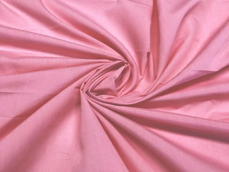 Pink Plain Pure Cotton Poplin Fabric